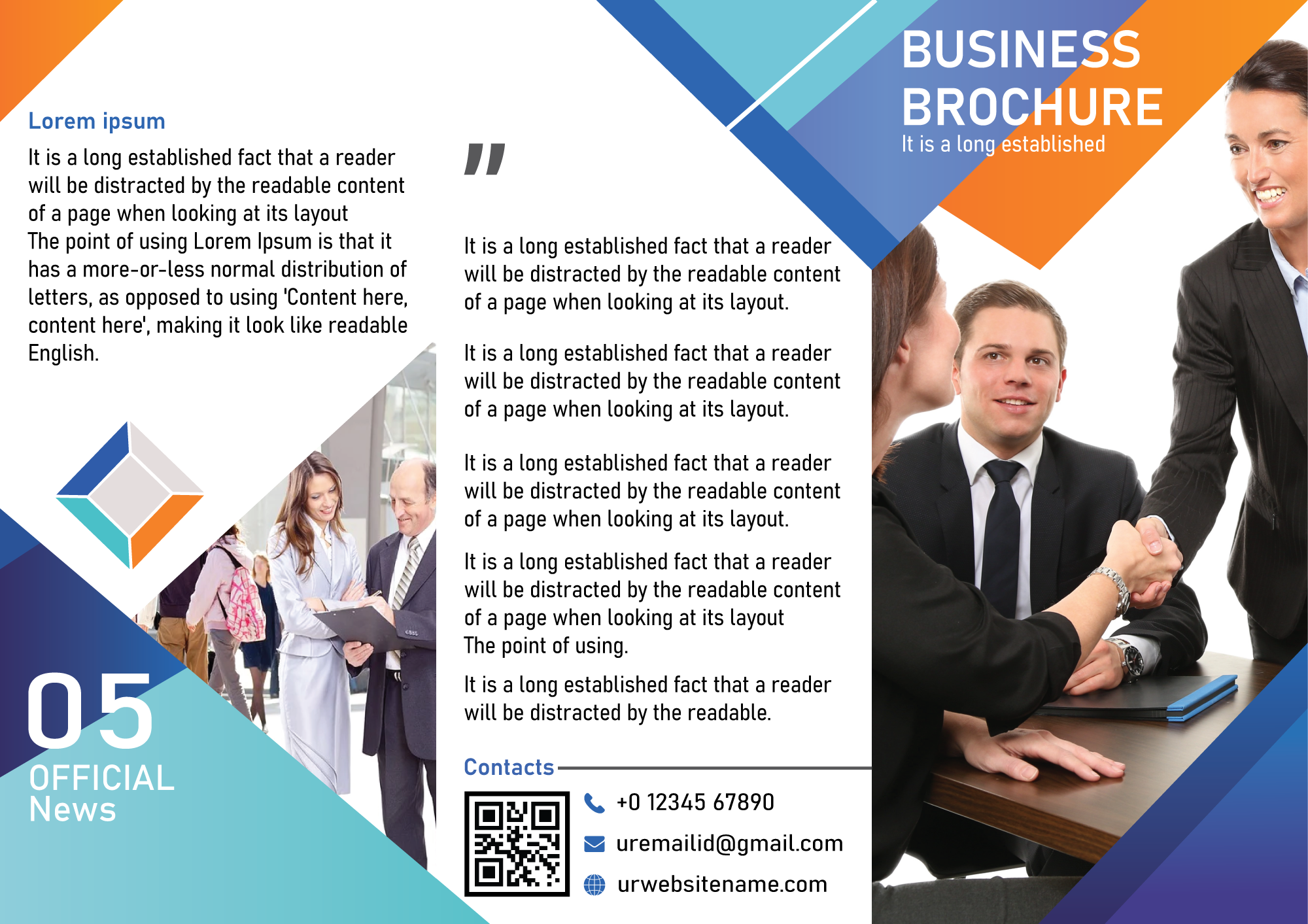 Brochure Outside Layout